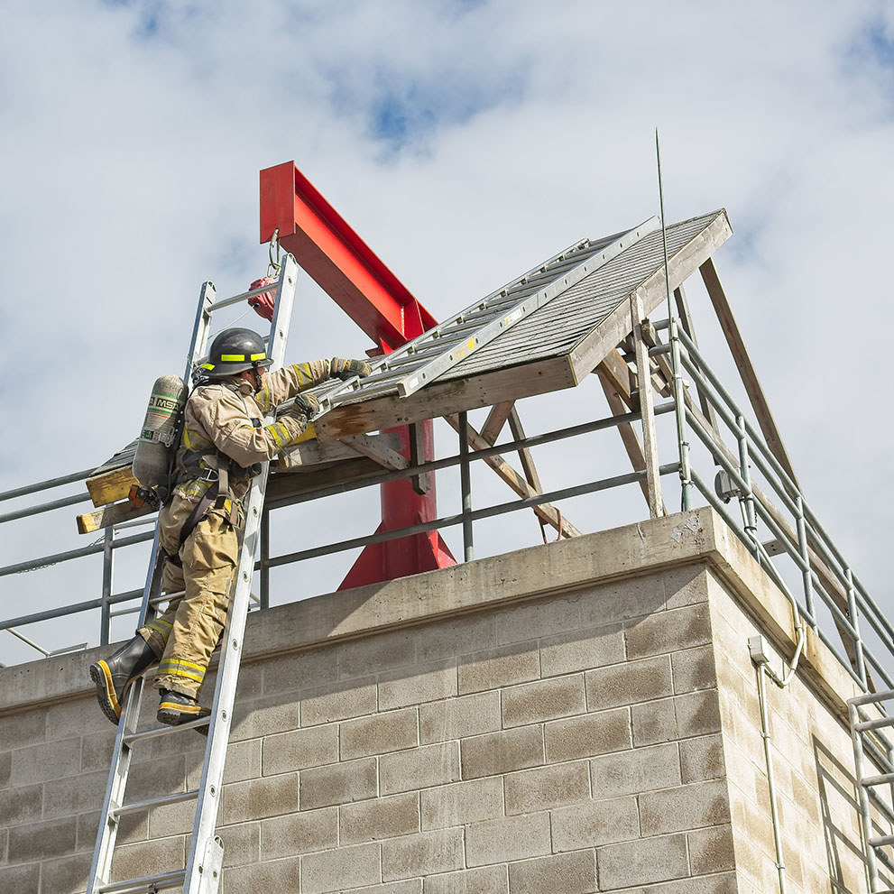 Roof Ladder Deployment